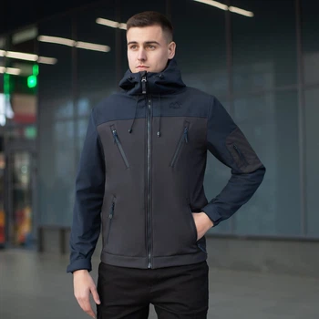 Куртка Pobedov Korol' Lev Черный темно синий 2XL OWku112XLbadb