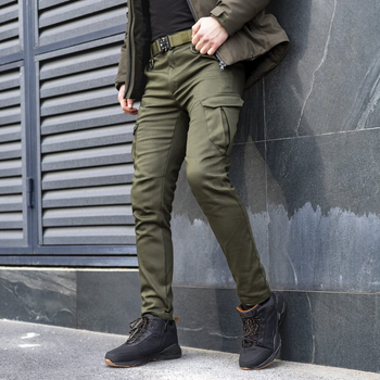 Штани-карго Pobedov trousers Tactical ЗИМА Хакі S PNcr1 424Skh