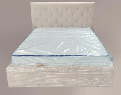 Кровать двуспальная BNB Leandra Premium 140 х 200 см Simple Айвори