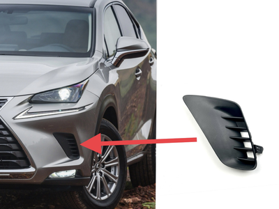 Накладка заглушка переднего бампера Lexus NX 2017-2022 ЛЕВАЯ СТОРОНА 5314278080 1234 upgrade для Lexus NX 2014-2021 (712)
