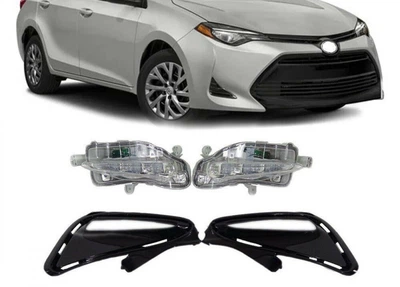 Противотуманные фары Toyota Corolla L LE 2017-2018 (установочный комплект) для Toyota Corolla USA 2014-2018 (7270)
