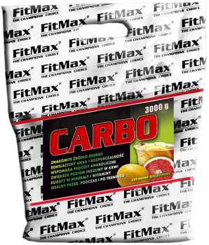 Proszek węglowy FitMax Carbo 3000 g Cytryna-Grejpfrut (5908264416108)