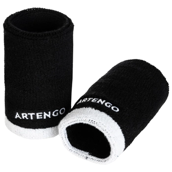 Напульсник ARTENGO 100 для тенісу розмір XL Білий Чорний ОДИН