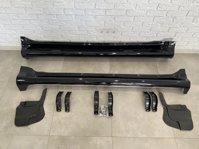 Бічні пороги Lexus GX 460 / Toyota Land Cruiser Prado 150 2009-2021 у чорному кольорі для Lexus GX 460 2009-2023 (2786)