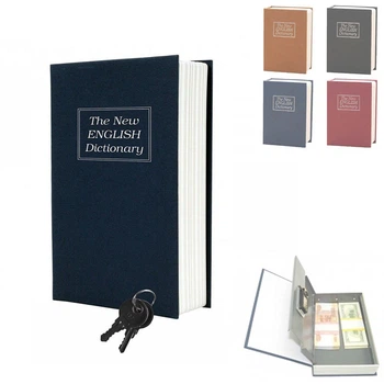 Книга сейф (английский словарик) на ключ, 18x11.5x5.5 см – металлический мини-сейф