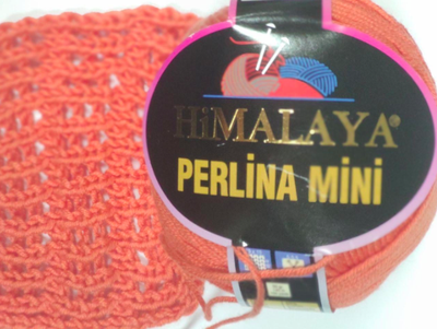 Пряжа Perlina Mini Himalaya Туреччина 50% бавовна 50% акріл 50 г - 145 м колір помаранчевий Спиці 5-5,5 мм