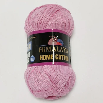 Пряжа Home Cotton Himalaya Турция 85% хлопок 15% полиэстер 100г-160м цвет Ярко-розовый Спицы 5 мм Крючок 5,5 мм