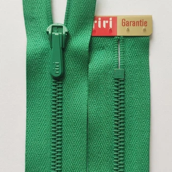 Молния крашенный металл неразъемная 4 Riri, зеленый, 200