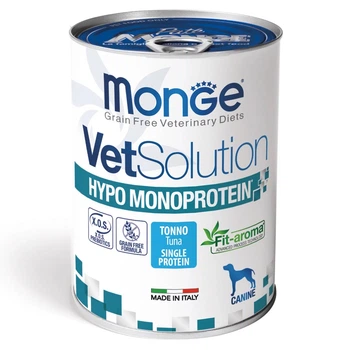 Корм Monge VetSolution Wet Hypo Canine Tonno влажный гипоаллергенный для взрослых собак 400 гр