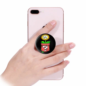 Попсокет (Popsockets) держатель для смартфона Цветок ,Марио (8754-4021-WT) Белый