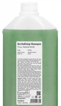 Шампунь Натуральні трави Farmavita Back Bar No4 Revitalizing Shampoo Natural Herbs 5000 мл