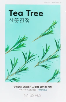 Маска для обличчя з екстрактом чайного дерева - Missha Airy Fit Tea Tree Sheet Mask 19g (596927-86854)