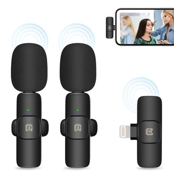 Бездротовий петличний мікрофон для iPhone PULUZ PU3150B 2в1