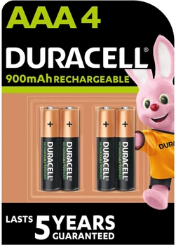 Аккумулятор Duracell Recharge Turbo AAA 900 мАh 4 шт (5005015)(5000394045118)