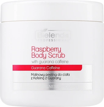 Малиновий скраб для тіла, з гуарановим ВІО-кофеїном - Bielenda Professional Spa & Wellness Program Raspberry Body Scrub With Guarany Bio-Caffeine 550g (518839-33484)