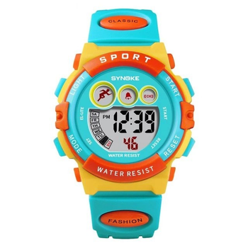Детские электронные часы с подсветкой Synoke Waterproof red/blue/yellow