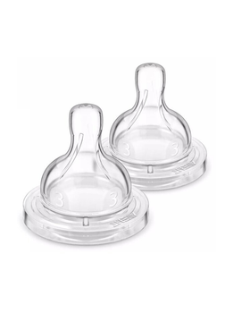Соска силіконова Philips AVENT Анти-Колік середній потік від 3 міс 2 шт SCY763/02 (8710103996774)