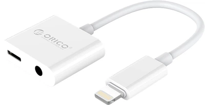 Зарядный и аудио адаптер Orico 2LT-WH-BP Белый (CA912797)