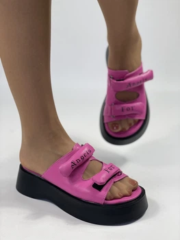 Женские шлепанцы Evromoda 38 Фуксия 3049
