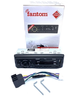 Автомобильная магнитола Fantom 1 DIN FM Black Green USB SD усил. кач.звука Bluetooth 4x40W (FP-312G) FP-312G