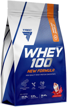 Białko Trec Nutrition Whey 100 New Formula 700 g Strawberry Cream (5902114019853)