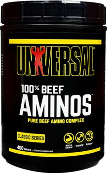 Tabletki proteinowe Universal 100% Beef Aminos 400 t (39442110664)