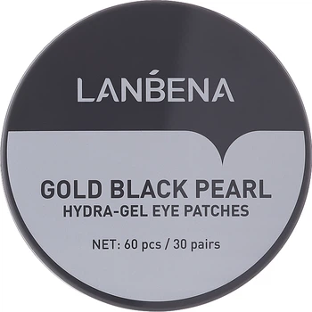 Гидрогелевые патчи для глаз с золотом и черным жемчугом - Lanbena Gold Black Pearl Hydra-Gel Eye Patch (913130-33872)