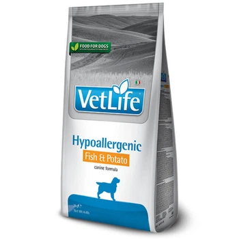 Cухий корм-дієта з рибою та картоплею для собак Farmina VetLife Hypoallergenic Fish & Potato – з харчовою алергією, 12 кг