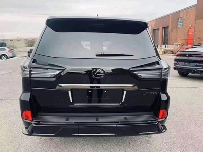 Обвес юбка заднего TRD бампера Lexus LX 570 2015-2021 цвет черный KINDLE для Lexus LX 570 2015- (3675)