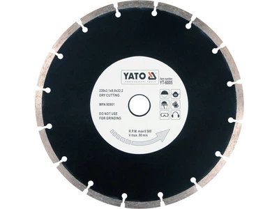 Диск алмазний сегмент YATO : "SEGMENT" Ø= 230x8,0x22,2 мм. H= 2,7 мм [10/40]