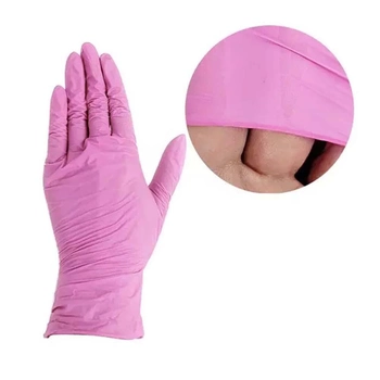 Перчатки нитриловые без талька Medicom SafeTouch Advanced розовые M 100 шт (8718007911404) (0196370)