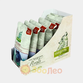 Упаковка влажного корма для собак isegrim roots мясо дикого кабана с пастернаком 410 г (7 шт.)