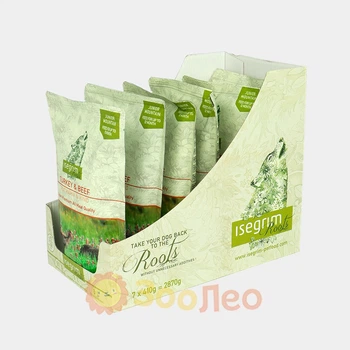 Упаковка влажного корма для щенков isegrim junior roots индейка и говядина 410 г (7 шт.)