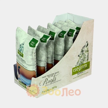 Упаковка вологого корму для собак isegrim roots качка з курячим серцем 410 г (7 шт.)