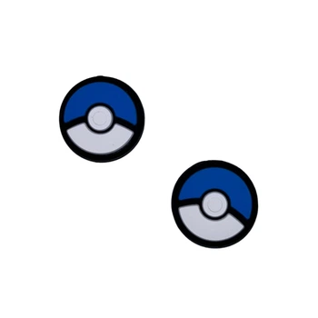 Силиконовые накладки на стики Blue Pokemon Ball для Nintendo Switch (2шт.) [382252767]