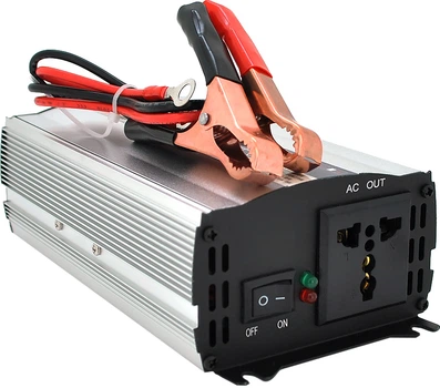 Инвертор напряжения Voltronic CJ-500Q DC:250 Вт, 12/220 В с аппроксимированной синусоидой, 1 универсальная розетка, крокодилы, BOX (YT28539)