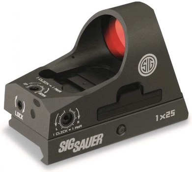 Приціл коліматорний Sig Sauer Optics Romeo3 Reflex Sight 1 x 25 мм 3 MOA RED DOT M1913 RISER (SOR31002)