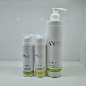 Smart 4 Derma Acnederm Active набор для жирной и проблемной кожи (тоник+ трансдермальный санбллок+ азелаиновый бустер)