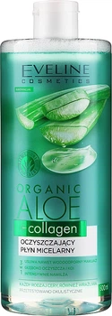 Мицеллярная вода с алоэ вера - Eveline Cosmetics Organic Aloe Vera + Collagen 500ml (1069574-134103)