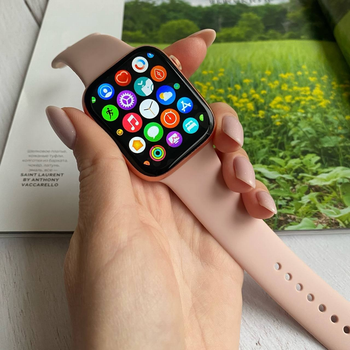 Смарт Часы T800 pro max Smart Watch с сменным ремешком pink