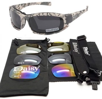 Daisy X7-X піксель Захисні тактичні окуляри + 7 комплектів лінз. товщина лінз 2 мл-збільшена товщина