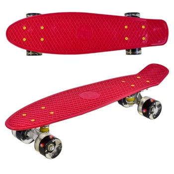 Скейт Пенни борд 0110 (8) Best Board, доска = 55см, колеса PU со светом, диаметр 6 см
