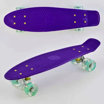 Скейт Пенні борд 0660 (8) Best Board, дошка = 55см, колеса PU зі світлом, діаметр 6 см