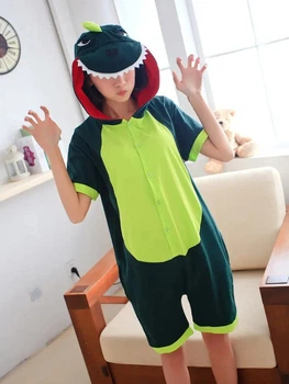 Літня Піжама Кігурумі Дитяча My Kigu Крокодил Динозавр Дракон М 155-165 см Бавовна (4005)