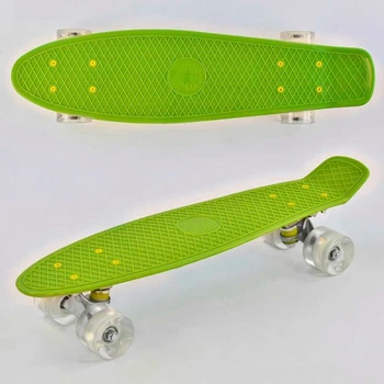 Скейт Пенни борд 0355 (8) Best Board, доска = 55см, колеса PU со светом, диаметр 6 см