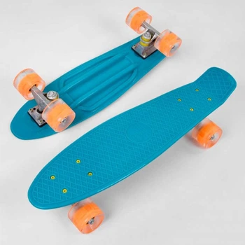 Скейт Пенни борд 3131 (8) Best Board, доска = 55см, колеса PU со светом, диаметр 6 см