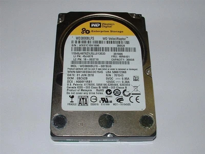 Накопитель HDD 3.5" SATA 300GB WD VelociRaptor 10000rpm 16MB (WD3000BLFS)_