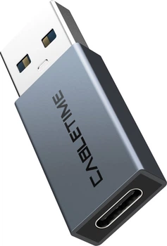 Перехідник Cabletime USB3.0 A Male - USB Type C Female OTG (CP77G)