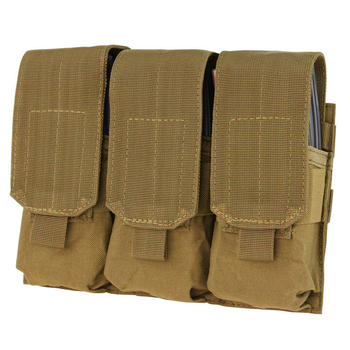 Подсумок для магазинов AR карабина тройной молле Condor Triple M4 Mag Pouch MA58 Coyote Brown