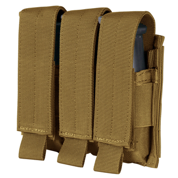 Подсумок для пистолетных магазинов тройний молле Condor Triple Pistol Mag Pouch MA52 Coyote Brown